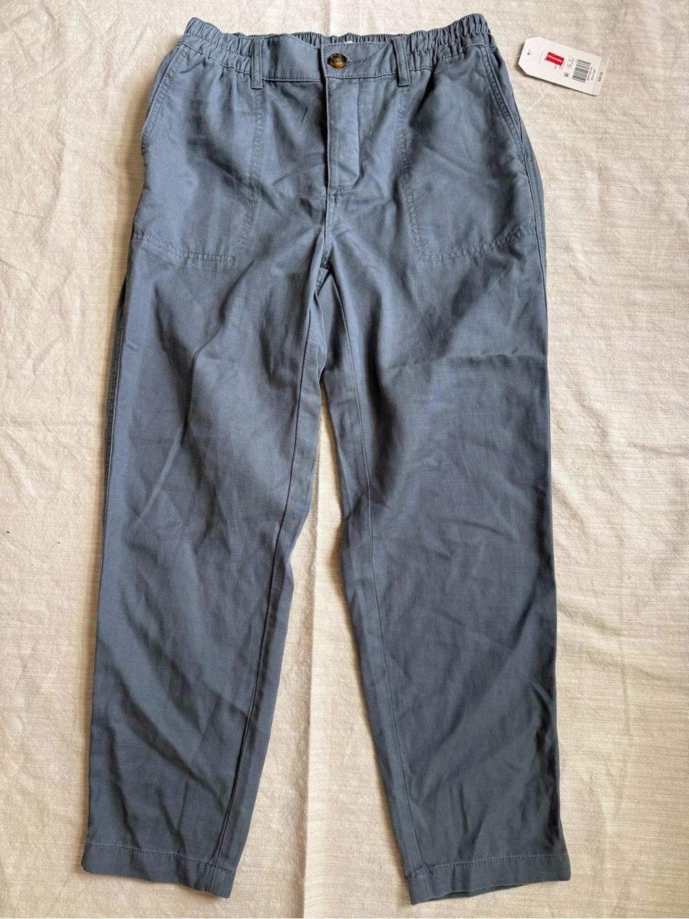 Wonderly Women’s Slate Gray Chino Pants with Elastic Waist size small